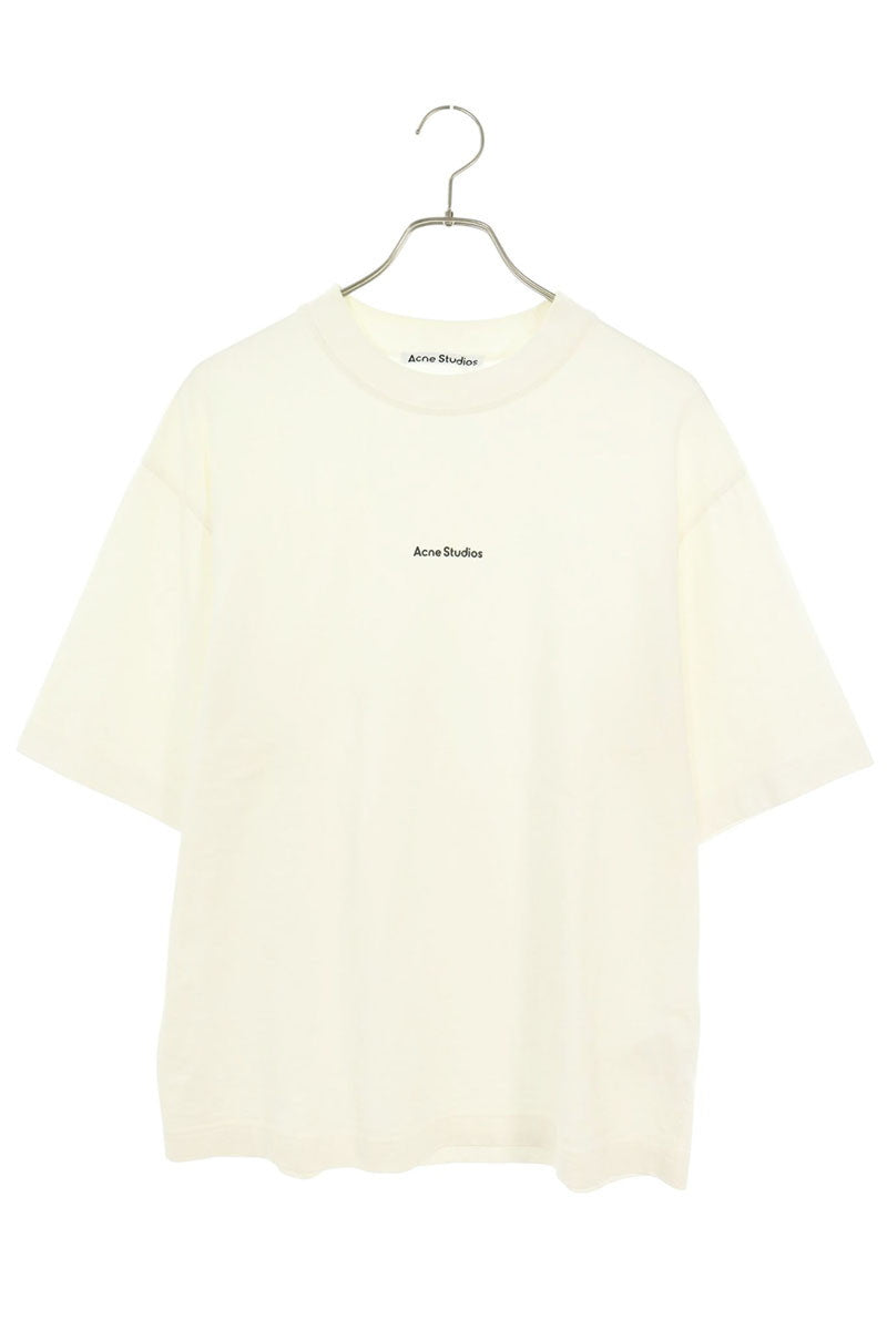 ACNE STUDIOS Logo Stamp Print T-Shirt White Size XXS