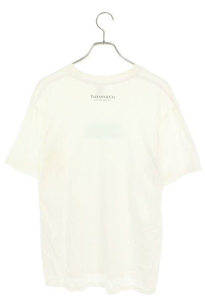 SUPREME 21AW Tiffany Box Logo T-Shirt White/Blue Size M