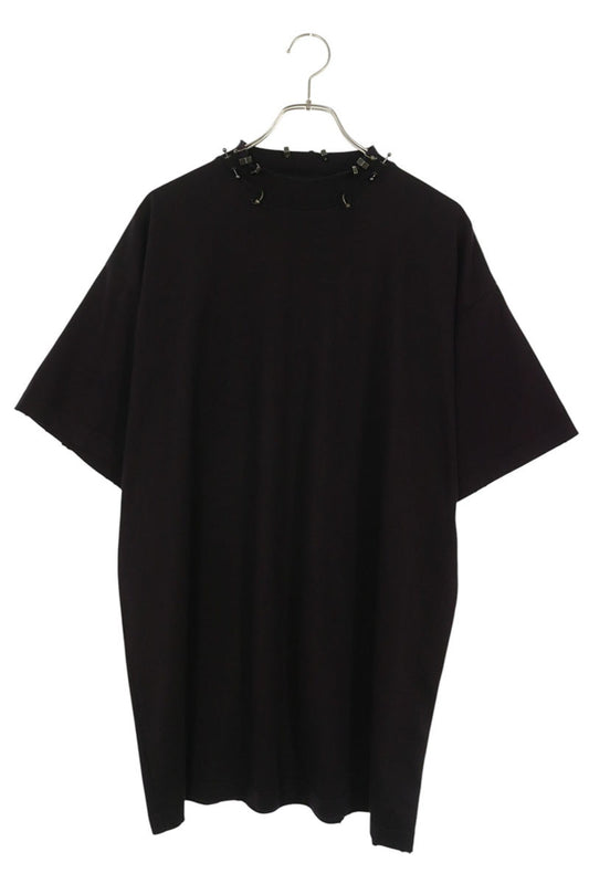 BALENCIAGA 23AW Distressed Pierce T-Shirt Dark Purple Size 2