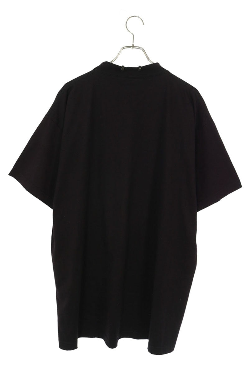 BALENCIAGA 23AW Distressed Pierce T-Shirt Dark Purple Size 2