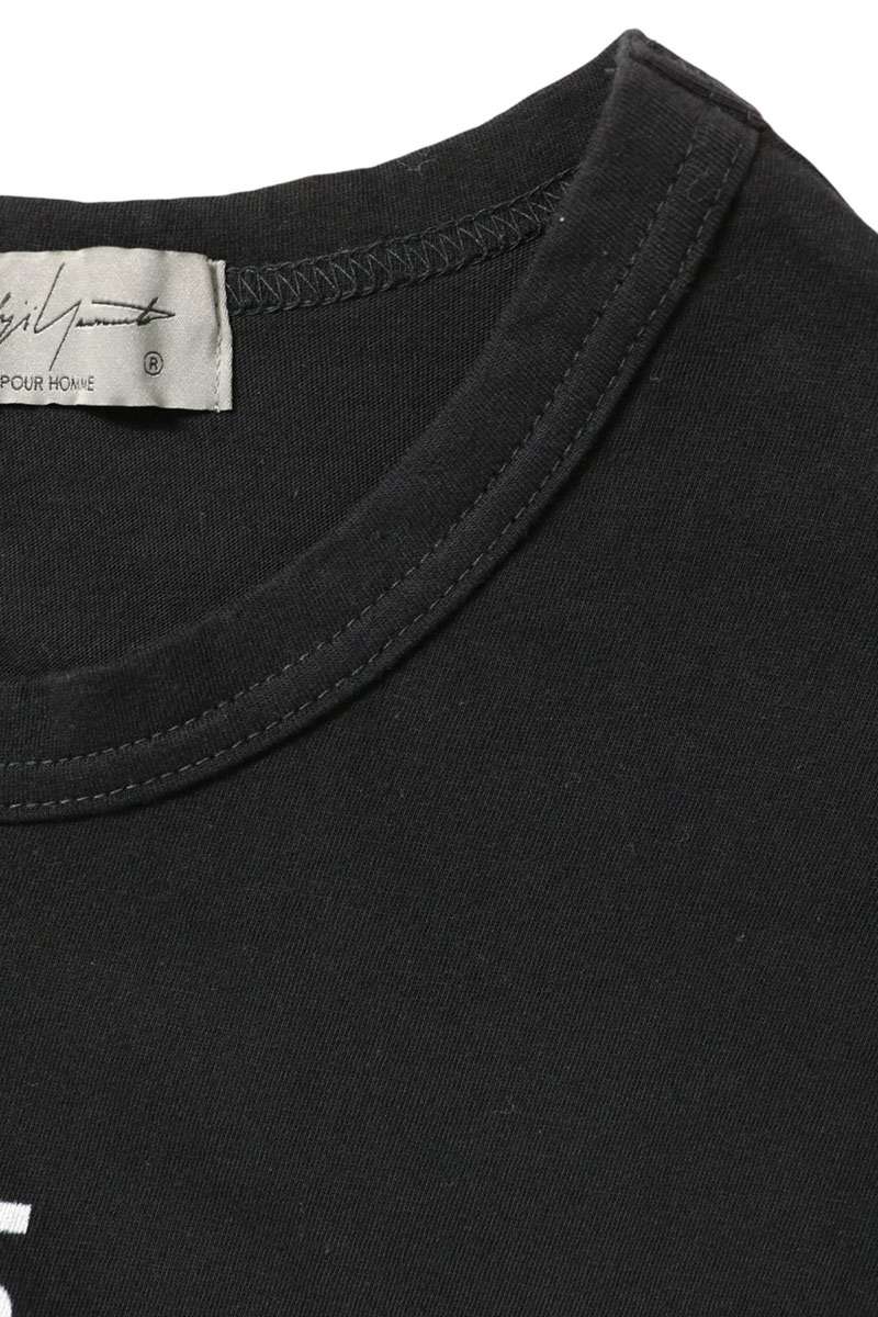 YOHJI YAMAMOTO POUR HOMME Graphic Print T-Shirt Black Size 3