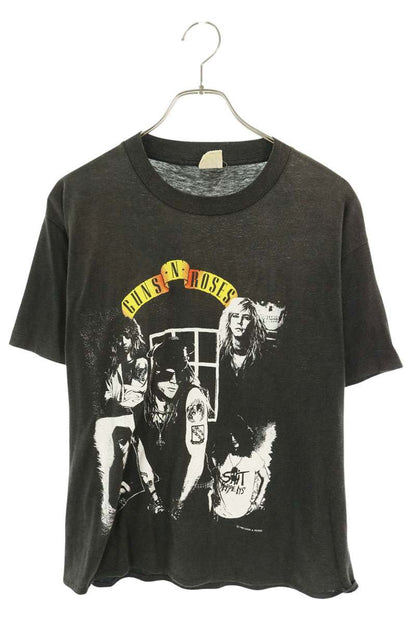 VINTAGE 80s Guns N' Roses Appetite T-Shirt Black Size XL