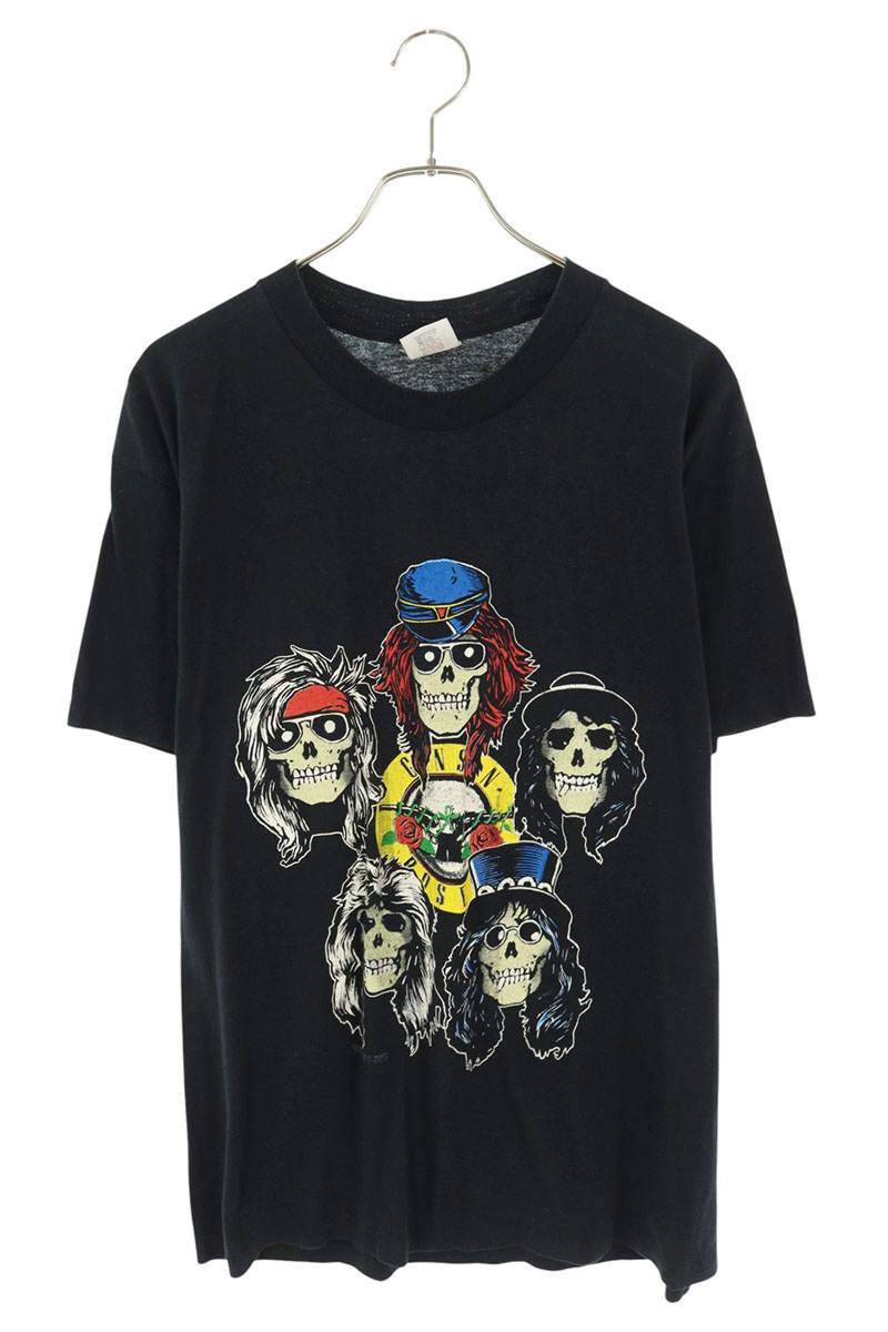 VINTAGE 80s Guns N' Roses LA Coliseum T-Shirt Black Size XL
