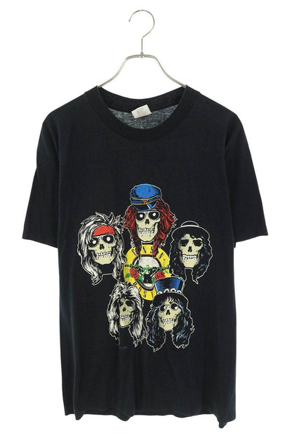 VINTAGE 80s Guns N' Roses LA Coliseum T-Shirt Black Size XL