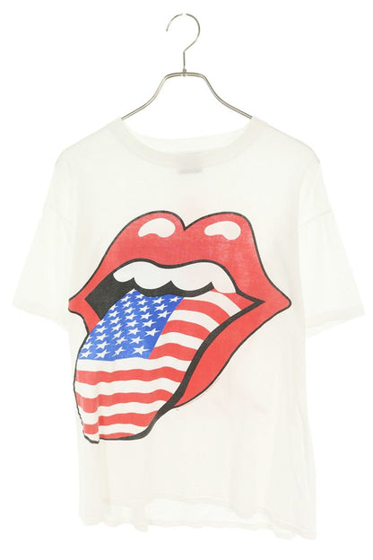 VINTAGE 90s Rolling Stones American T-Shirt White Size L