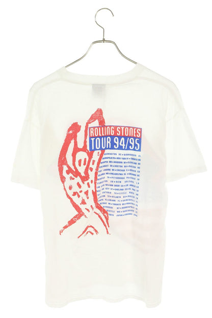 VINTAGE 90s Rolling Stones American T-Shirt White Size L