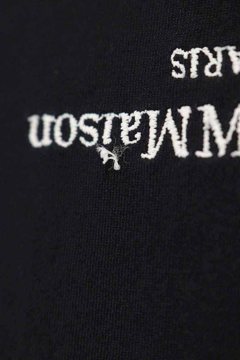 Maison Margiela 22SS Inverted Logo T-Shirt Black Size 50