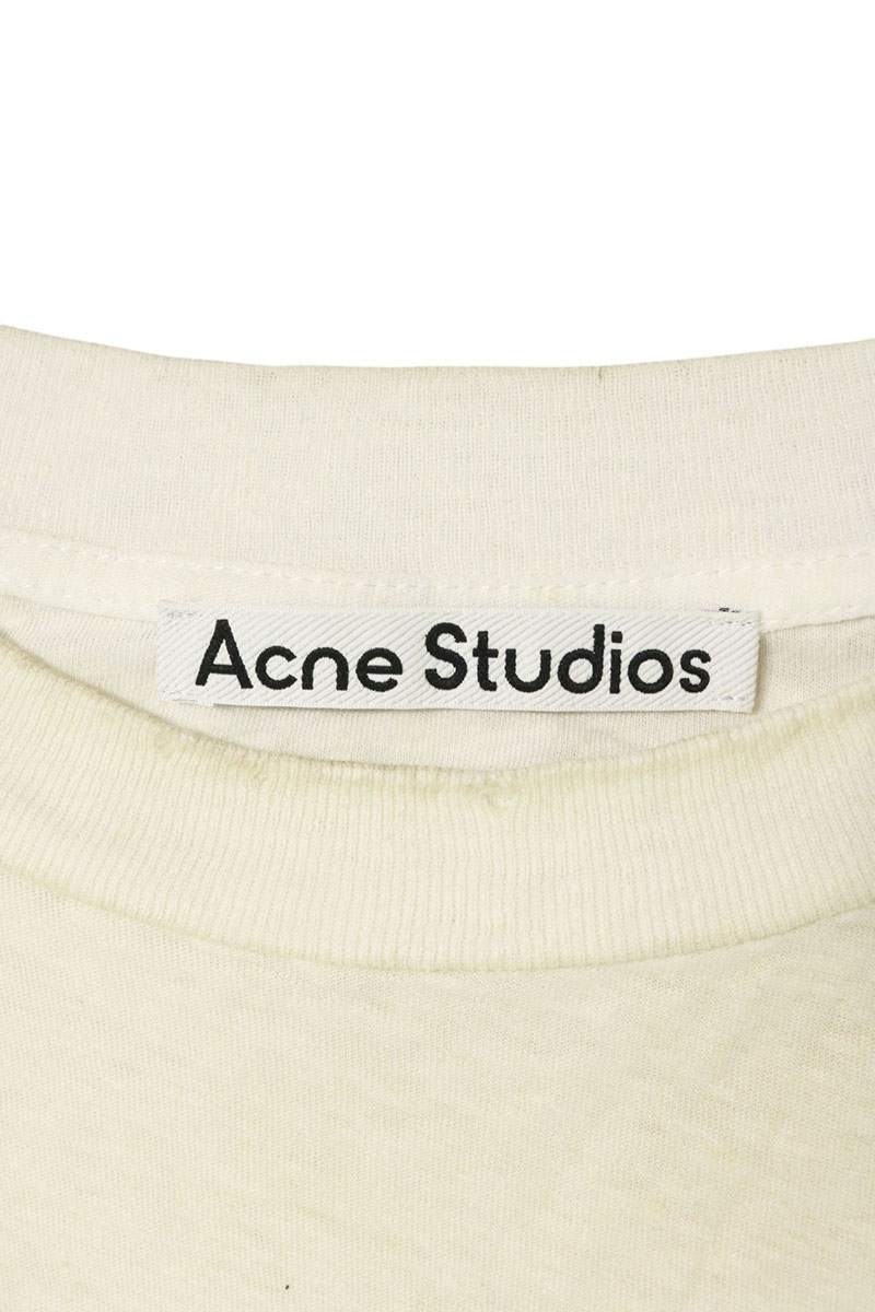 ACNE STUDIOS Logo Print Relaxed Fit T-Shirt White Size S