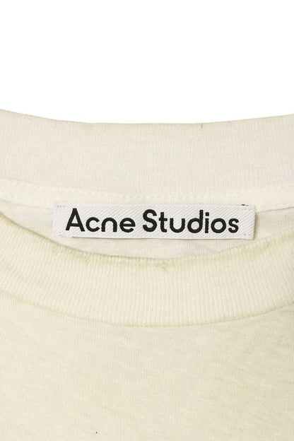 ACNE STUDIOS Logo Print Relaxed Fit T-Shirt White Size S