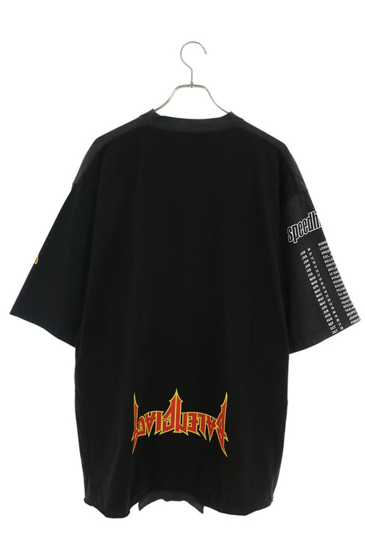 BALENCIAGA Speedhunters Upside Down T-Shirt Black Size 4