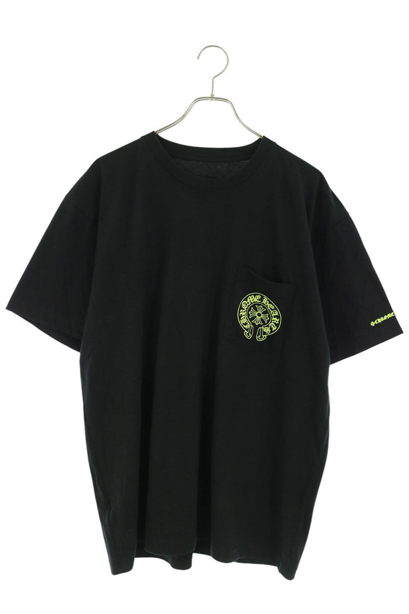 Chrome Hearts Horseshoe Tee Black Yellow T-Shirt Size XL
