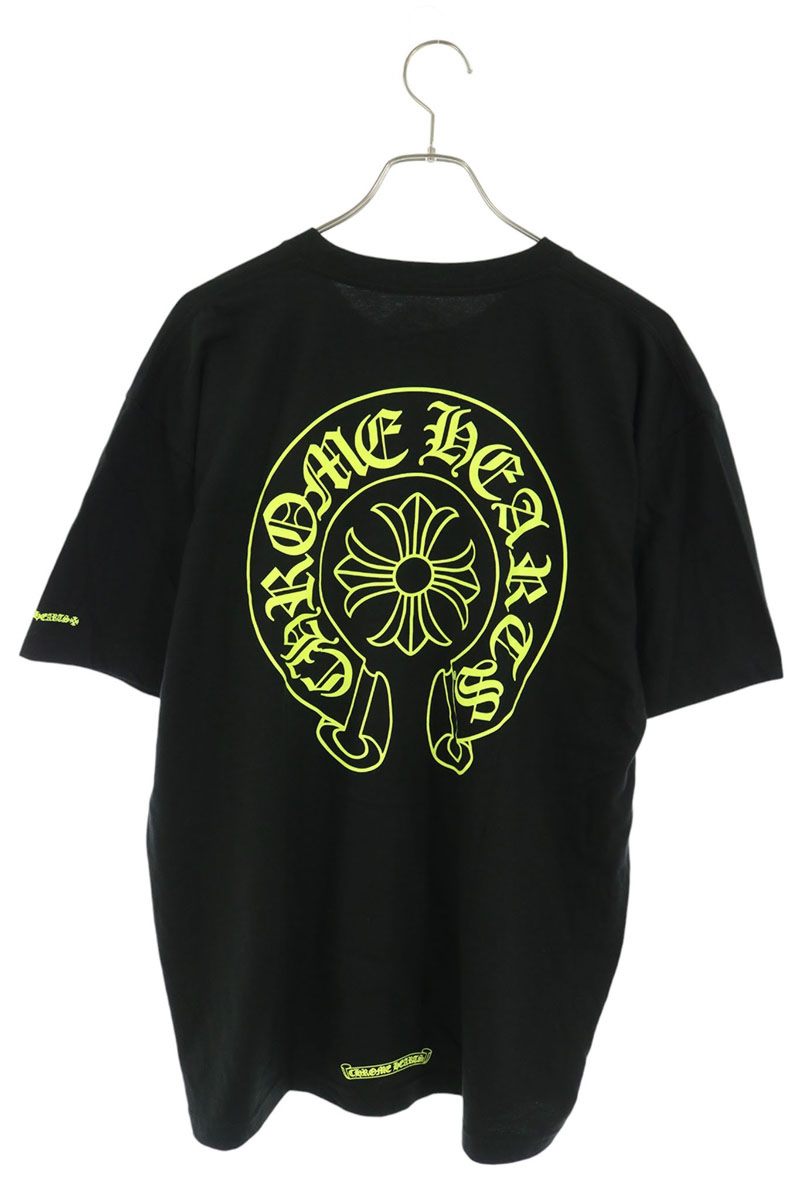 Chrome Hearts Horseshoe Tee Black Yellow T-Shirt Size XL