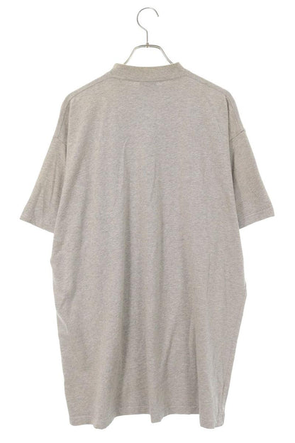 BALENCIAGA 23AW Distressed Cotton T-Shirt Gray Size 2