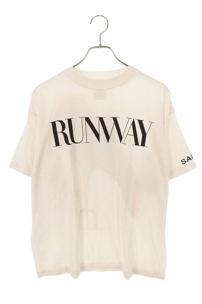 SAINT MICHAEL 26AW Movie Print T-Shirt White/Red Size S