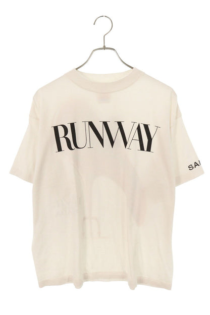 SAINT MICHAEL 26AW Movie Print T-Shirt White/Red Size S