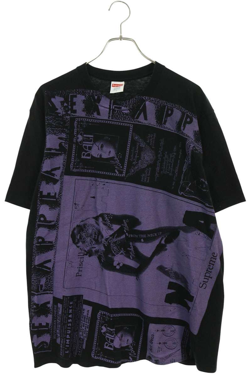SUPREME 24SS Collage Tee Black Purple Size L