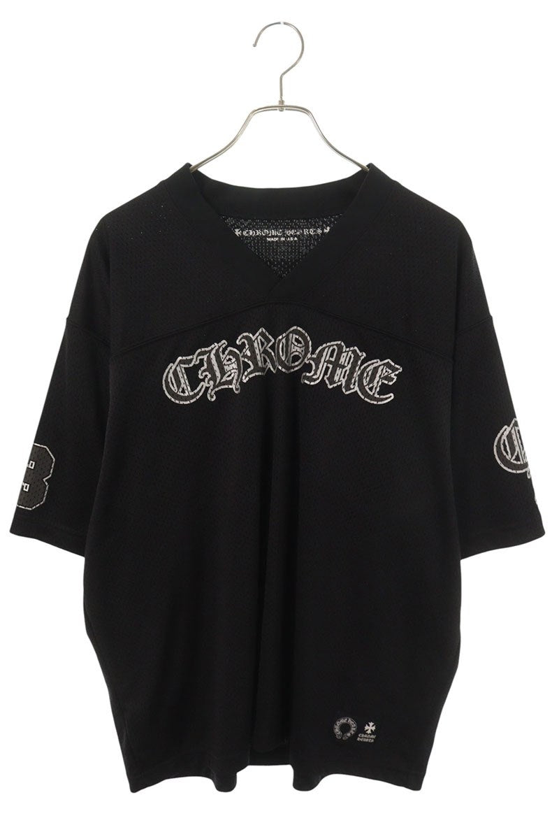 Chrome Hearts CH Print Mesh T-Shirt Black Nylon Size L