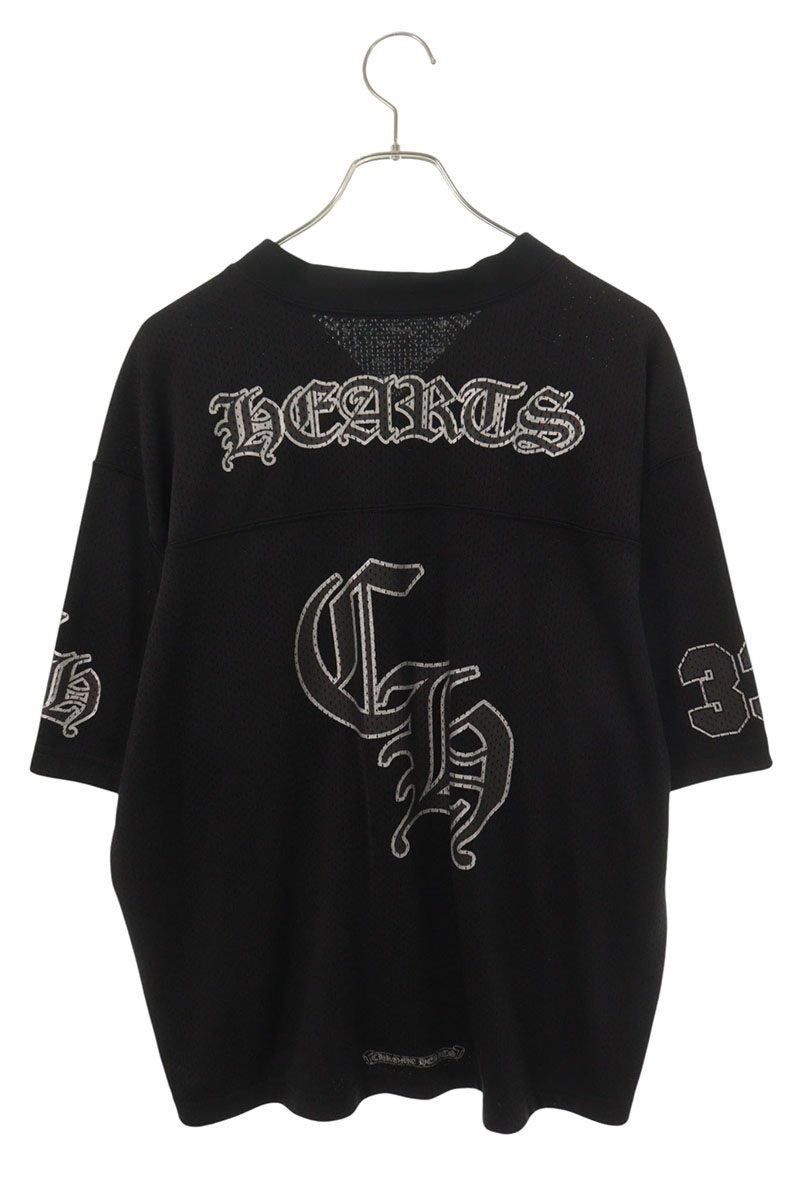 Chrome Hearts CH Print Mesh T-Shirt Black Nylon Size L