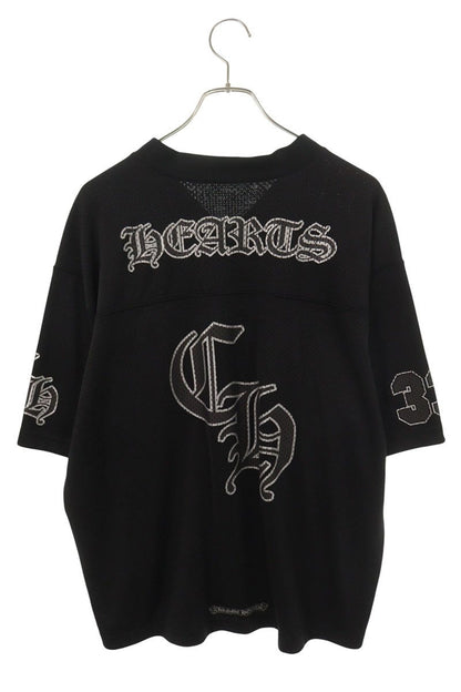 Chrome Hearts CH Print Mesh T-Shirt Black Nylon Size L