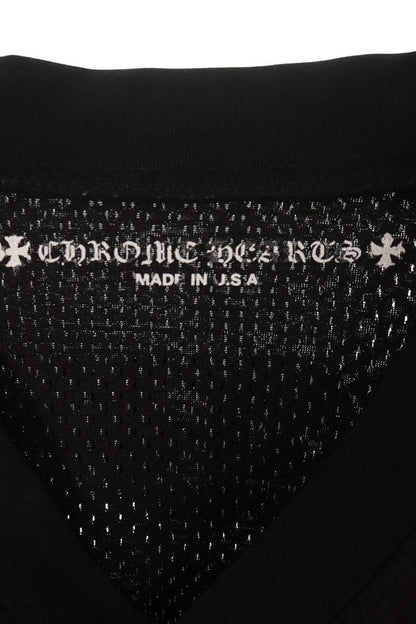 Chrome Hearts CH Print Mesh T-Shirt Black Nylon Size L