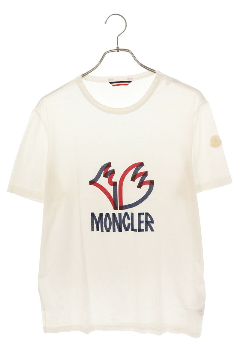 MONCLER FW18 MAGLIA Logo Print T-Shirt Multi Color Size M