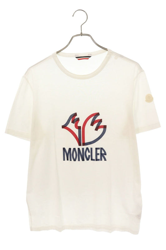 MONCLER FW18 MAGLIA Logo Print T-Shirt Multi Color Size M