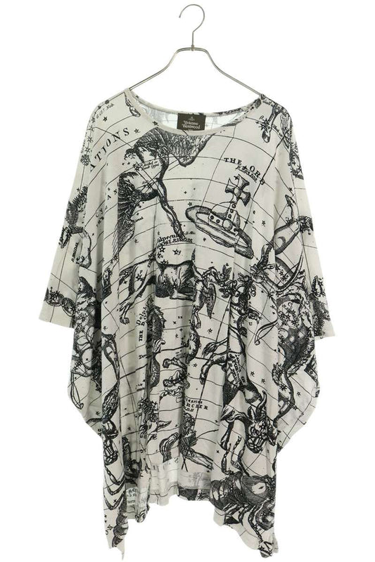 Vivienne Westwood MAN Zodiac Pattern T-Shirt White Size FREE