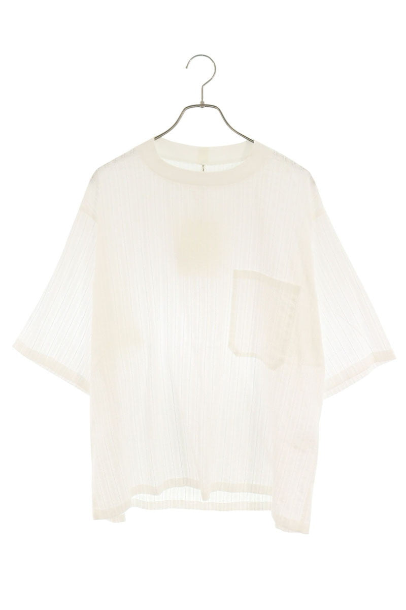 ms blaque Oversized Woven Cotton T-Shirt White Size ML