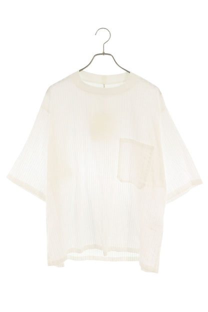 ms blaque Oversized Woven Cotton T-Shirt White Size ML