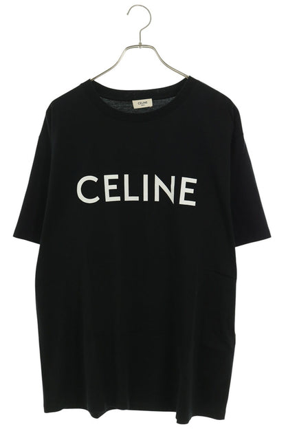 CELINE 38AW Loose Fit Logo Print T-Shirt Black Size L