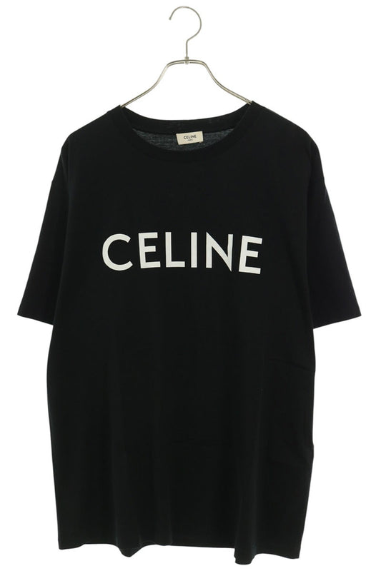 CELINE 38AW Loose Fit Logo Print T-Shirt Black Size L