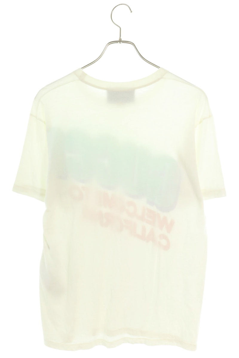 GUCCI Print Cotton T-Shirt White Size XXS