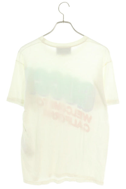 GUCCI Print Cotton T-Shirt White Size XXS