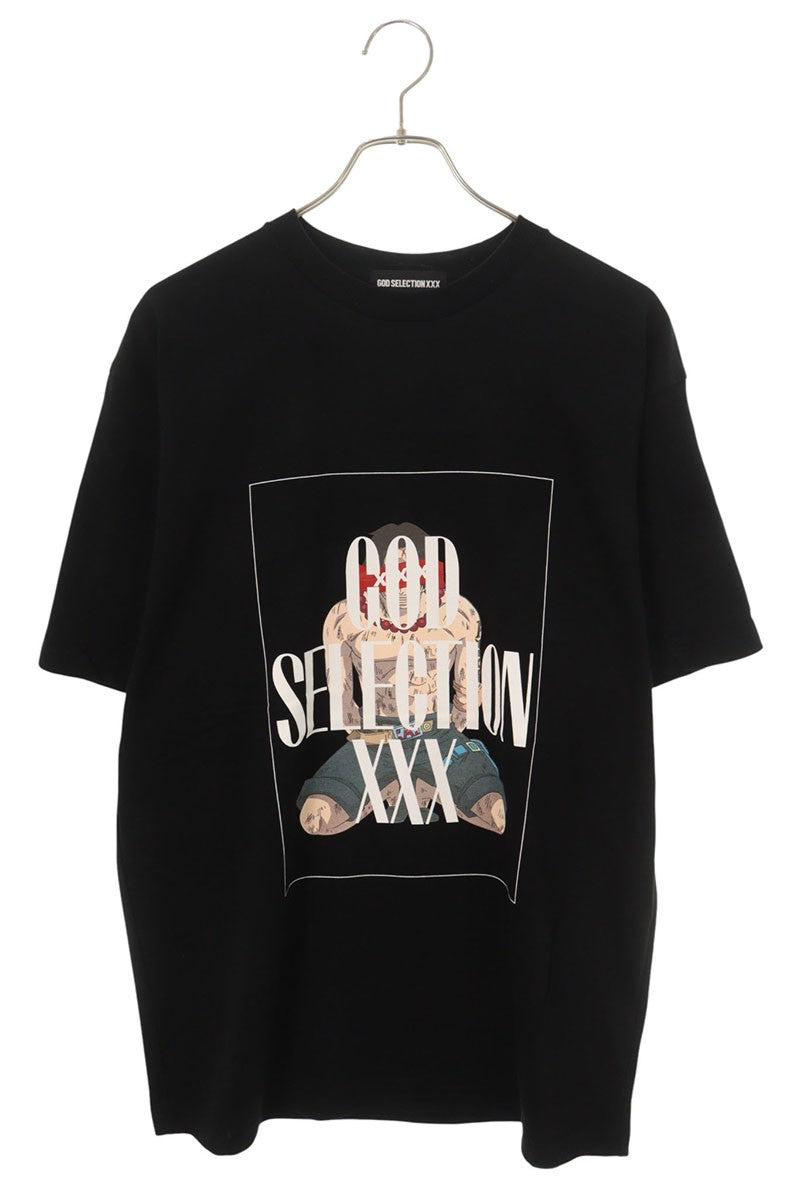 GOD SELECTION XXX Anime Print T-Shirt Black Size L