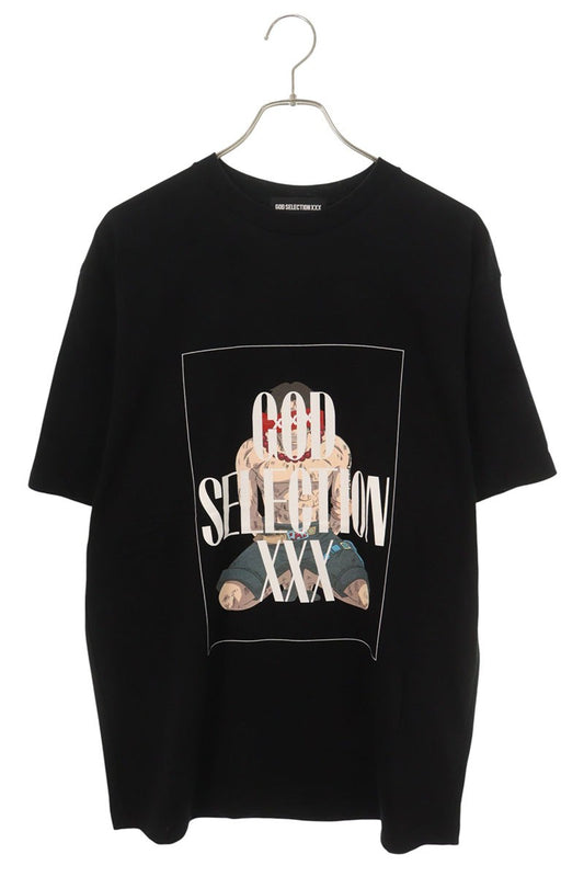 GOD SELECTION XXX Anime Print T-Shirt Black Size L