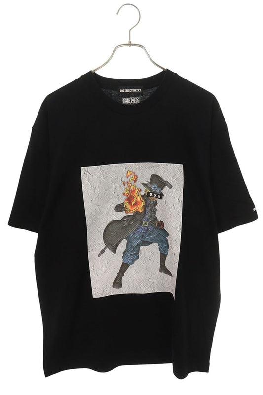 GOD SELECTION XXX Anime Print T-Shirt Black Size L
