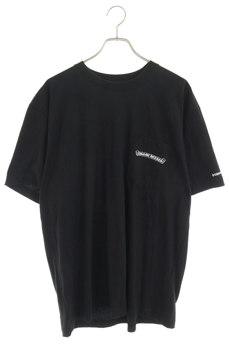 Chrome Hearts Back Logo Print T-Shirt Black Cotton Size XL