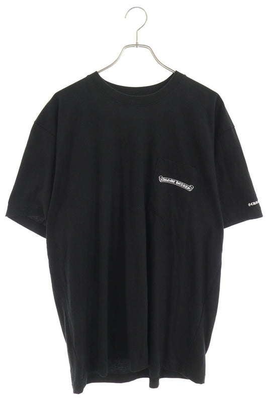 Chrome Hearts Back Logo Print T-Shirt Black Cotton Size XL