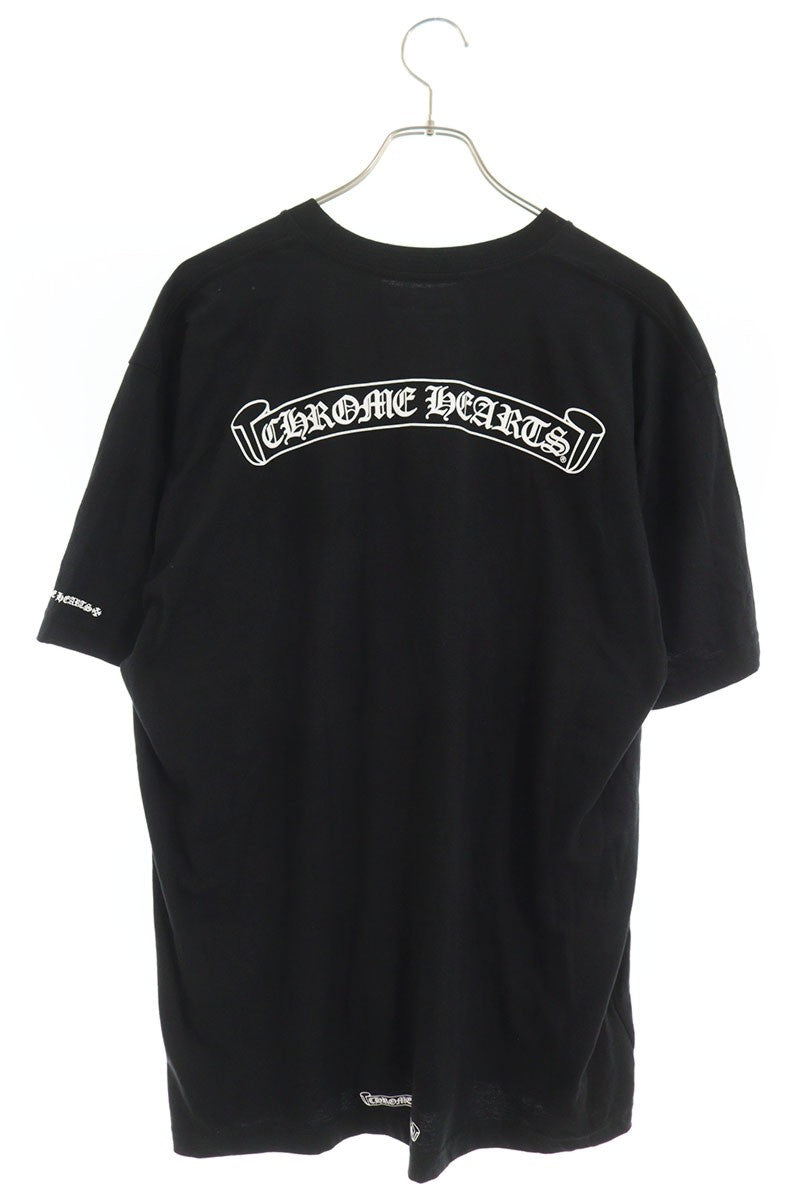Chrome Hearts Back Logo Print T-Shirt Black Cotton Size XL