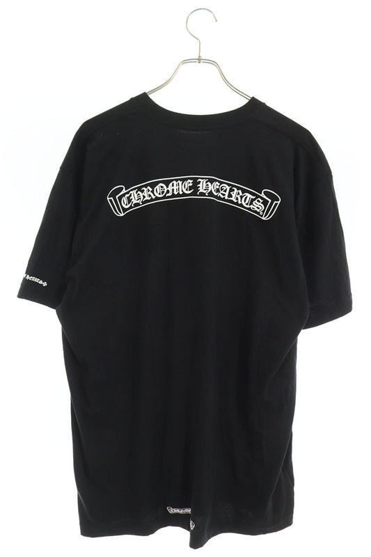 Chrome Hearts Back Logo Print T-Shirt Black Cotton Size XL