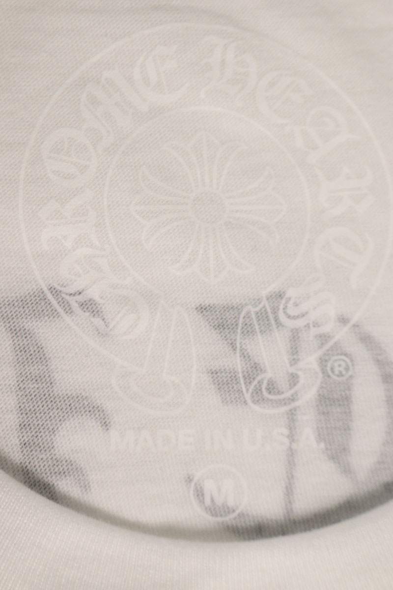 Chrome Hearts Arch Logo Back Print White Black T-Shirt Size M