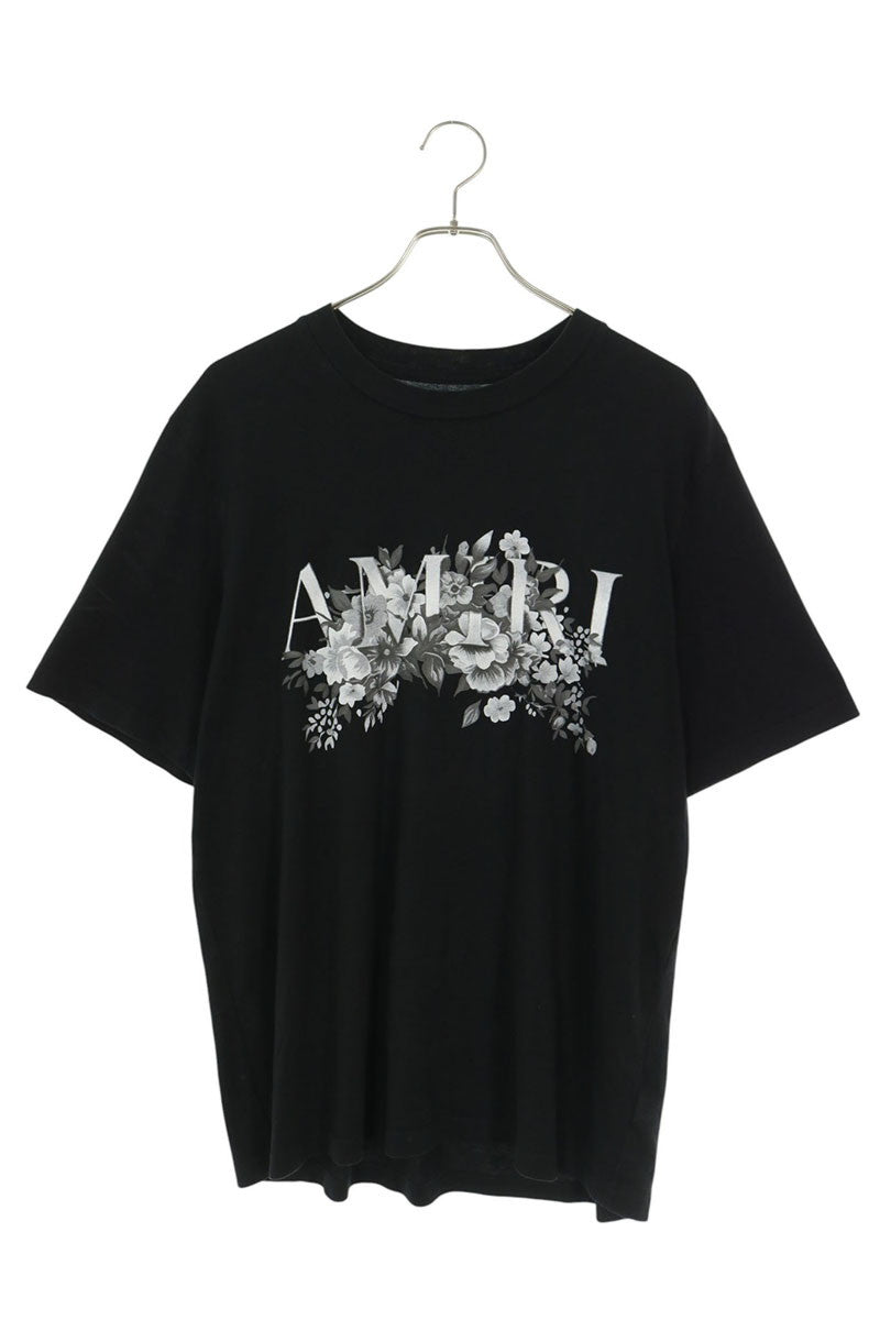 AMIRI Garden Logo Cotton T-Shirt Black Size 50