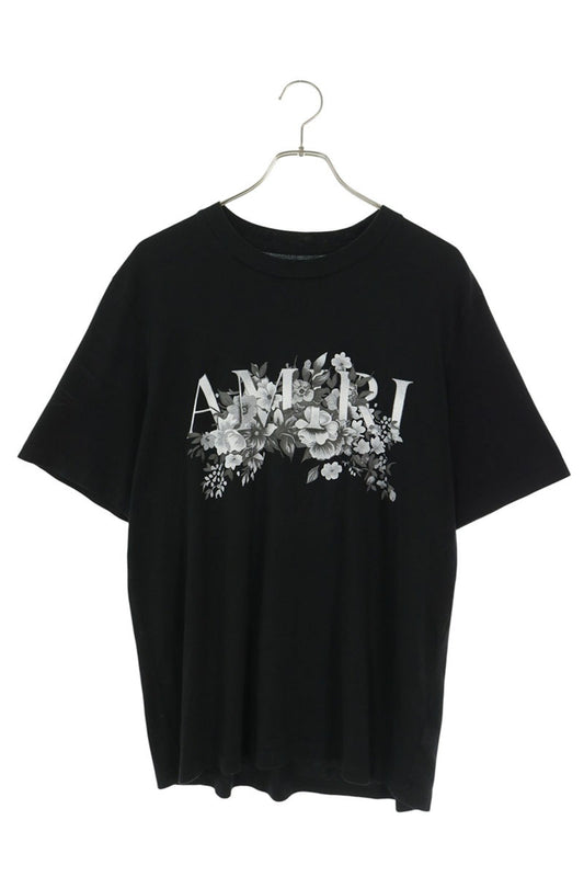 AMIRI Garden Logo Cotton T-Shirt Black Size 50