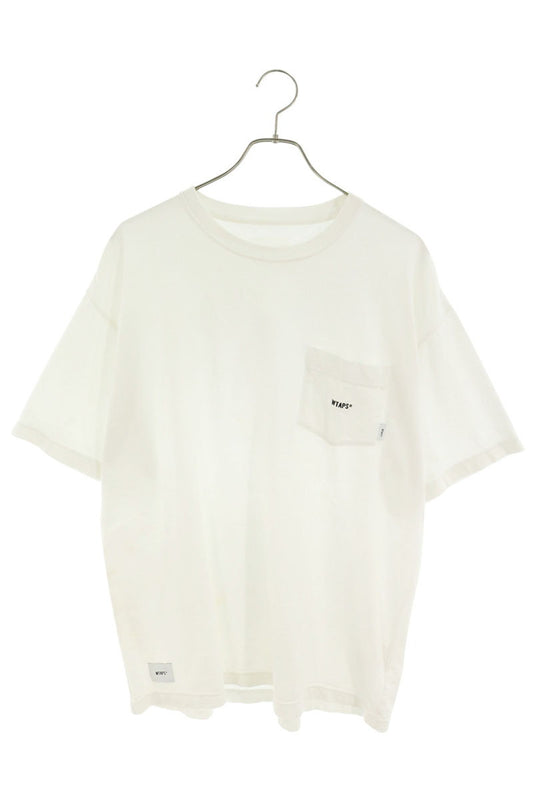 WTAPS 22SS Logo Embroidered Pocket T-Shirt White Size 2