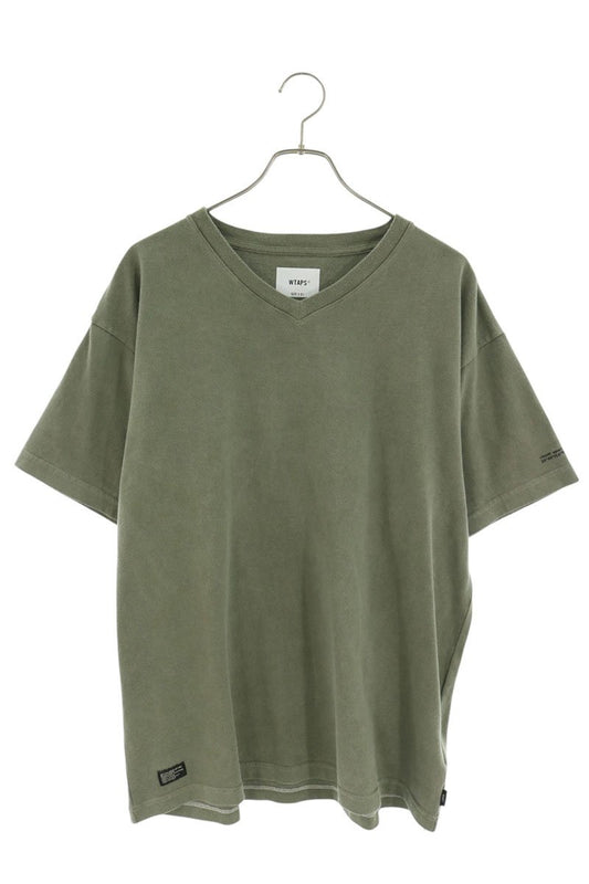 WTAPS 25SS V-Neck T-Shirt Green Size 1