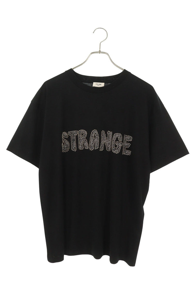 CELINE Studded Cotton T-Shirt Size S