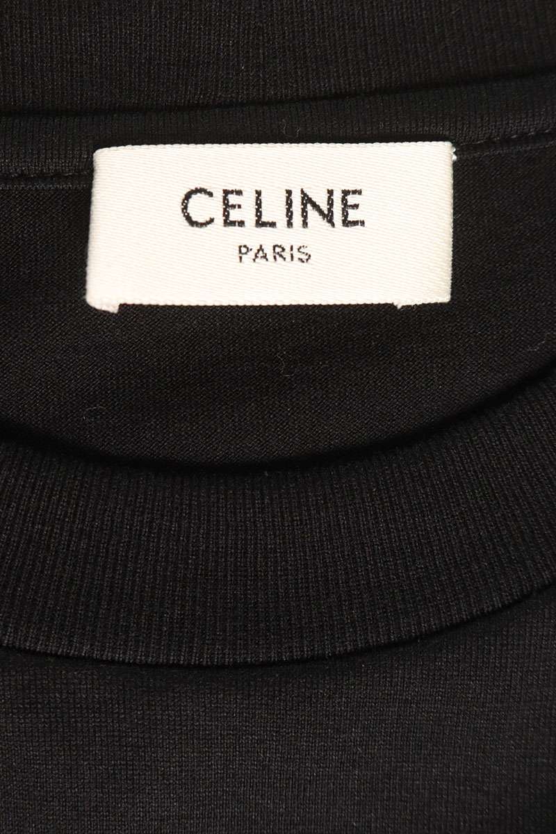 CELINE Studded Cotton T-Shirt Size S