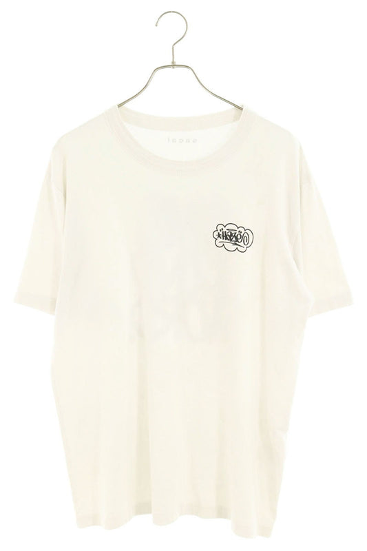 Sacai English Letter Print Cotton T-Shirt White Size 4