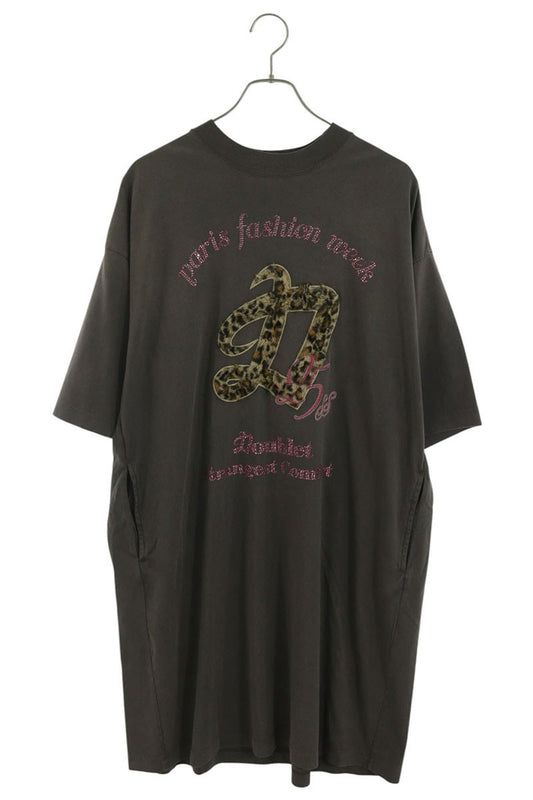 doublet 25SS PFW Tour Rhinestone T-Shirt Black Size ONE