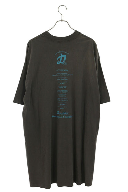 doublet 25SS PFW Tour Rhinestone T-Shirt Black Size ONE